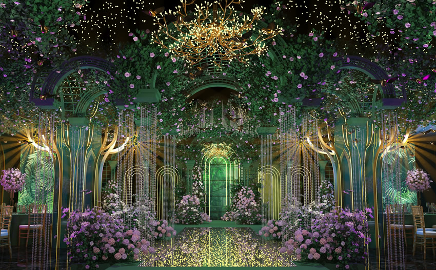 临邑奇妙森林婚礼堂效果展示