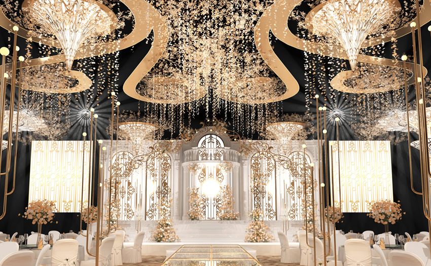 临邑花木兰喜事汇金色大厅效果展示